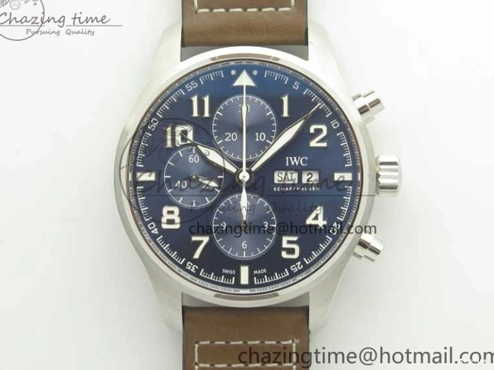 MIROTIME 0305 Pilot Chrono 377721 “Le Petit Prince” SS ZF 1:1 Best Edition on Brown Leather Strap A Snug 7180